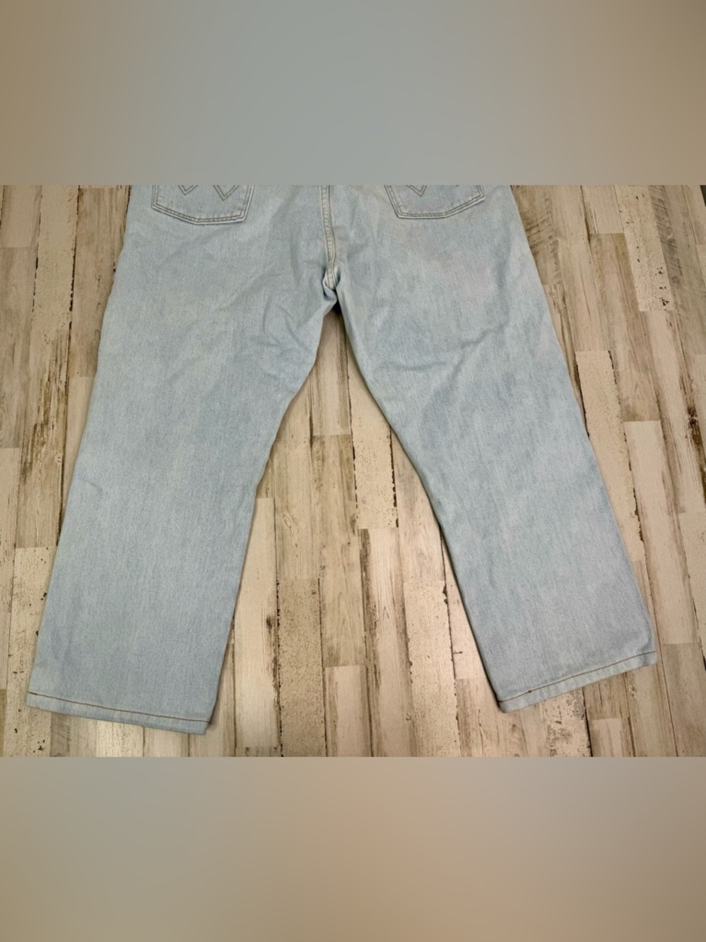 Vintage Wrangler Cowboy Cut Jeans Mens 40x27 Blue Denim Straight Workwear - Picture 11 of 11